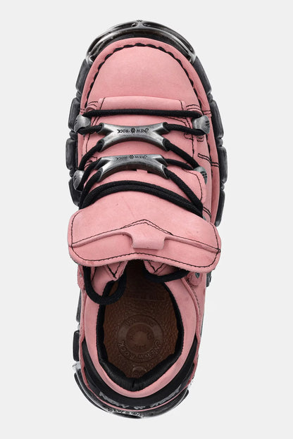STATEMENT PLATFORM SHOE - PINK & BLACK