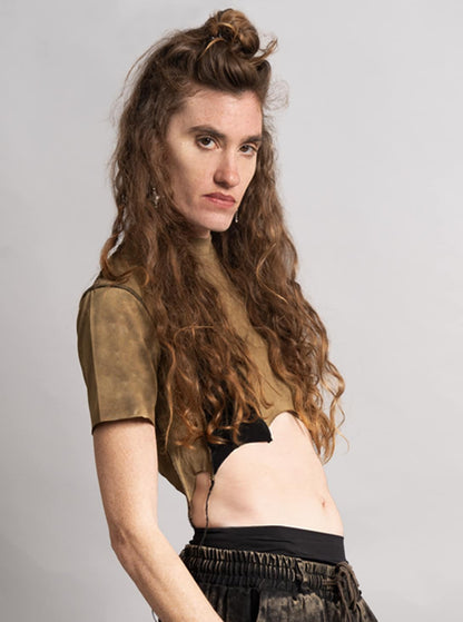 SONIC Crop Top Tie-Dye Stone