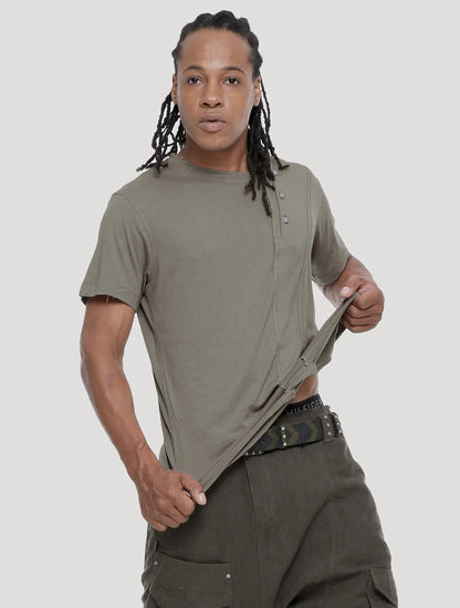 SLANTED RMX T-Shirt In Cement