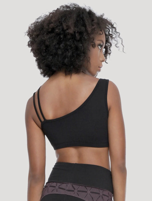 TANGLED Bra Top In Black