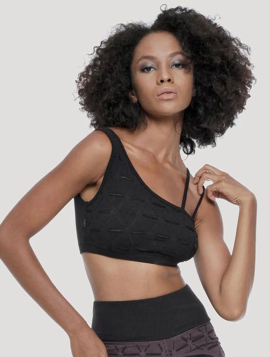 TANGLED Bra Top In Black