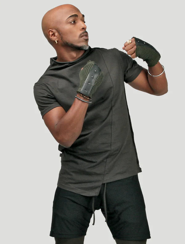 TULLE T-Shirt In Olive