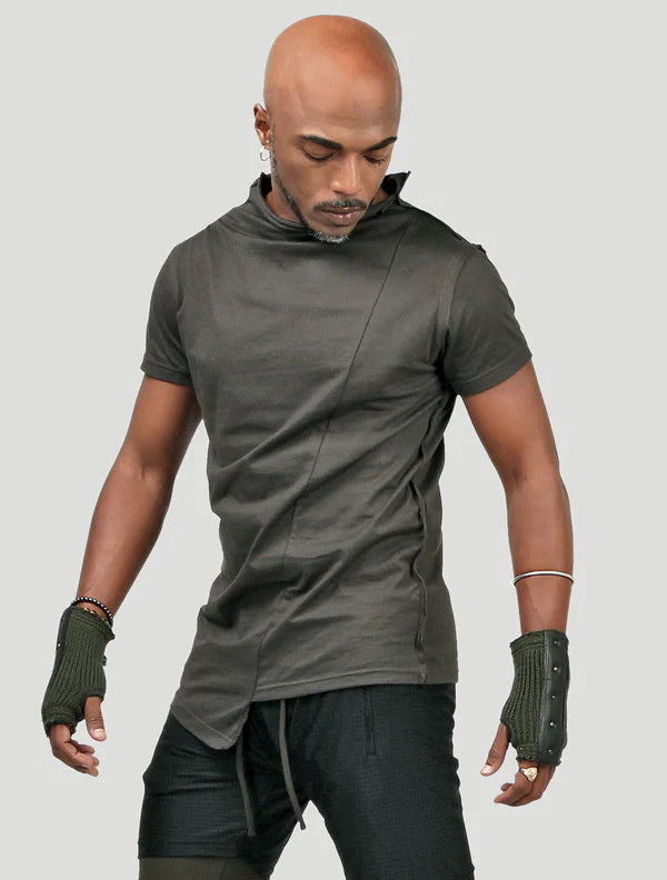 TULLE T-Shirt In Olive