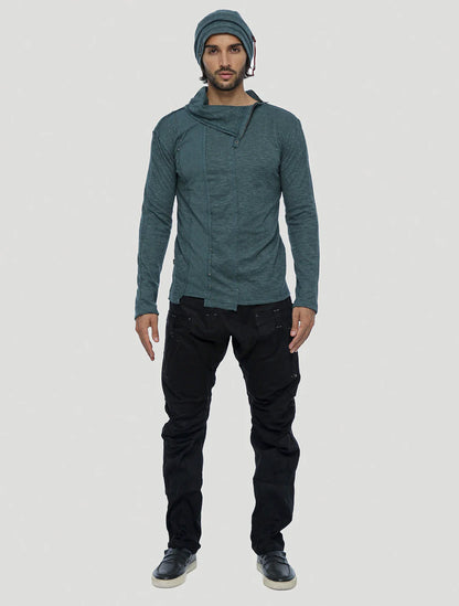 TILTED RMX Sweater In Teal