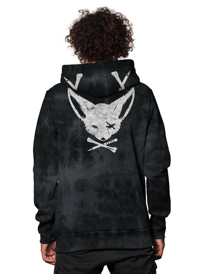 Twizy UNISEX Hood In Black Tie-Dye