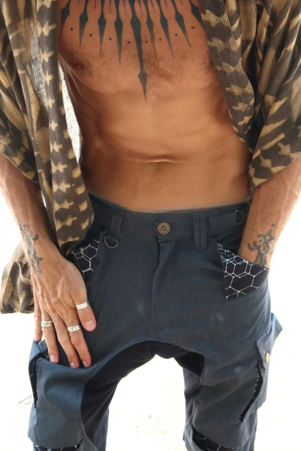 3/4 TAZER Bermuda shorts In Dark Grey