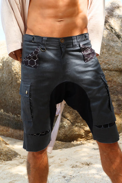 3/4 TAZER Bermuda shorts In Dark Grey