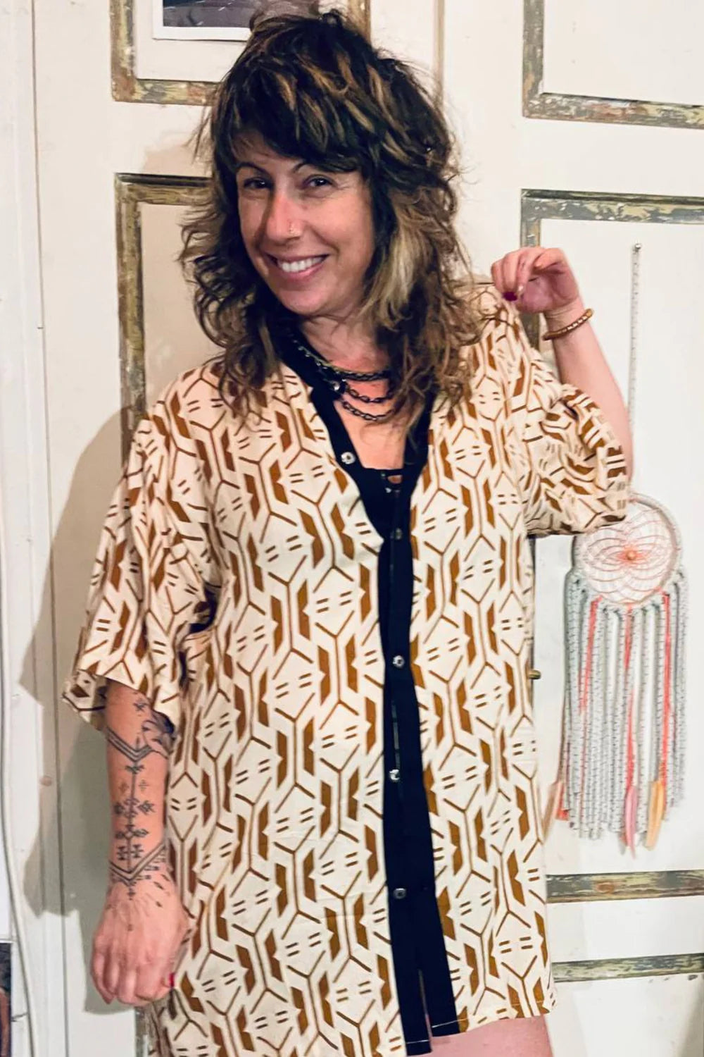 DESERT WO Button Short Sleeve Shirt