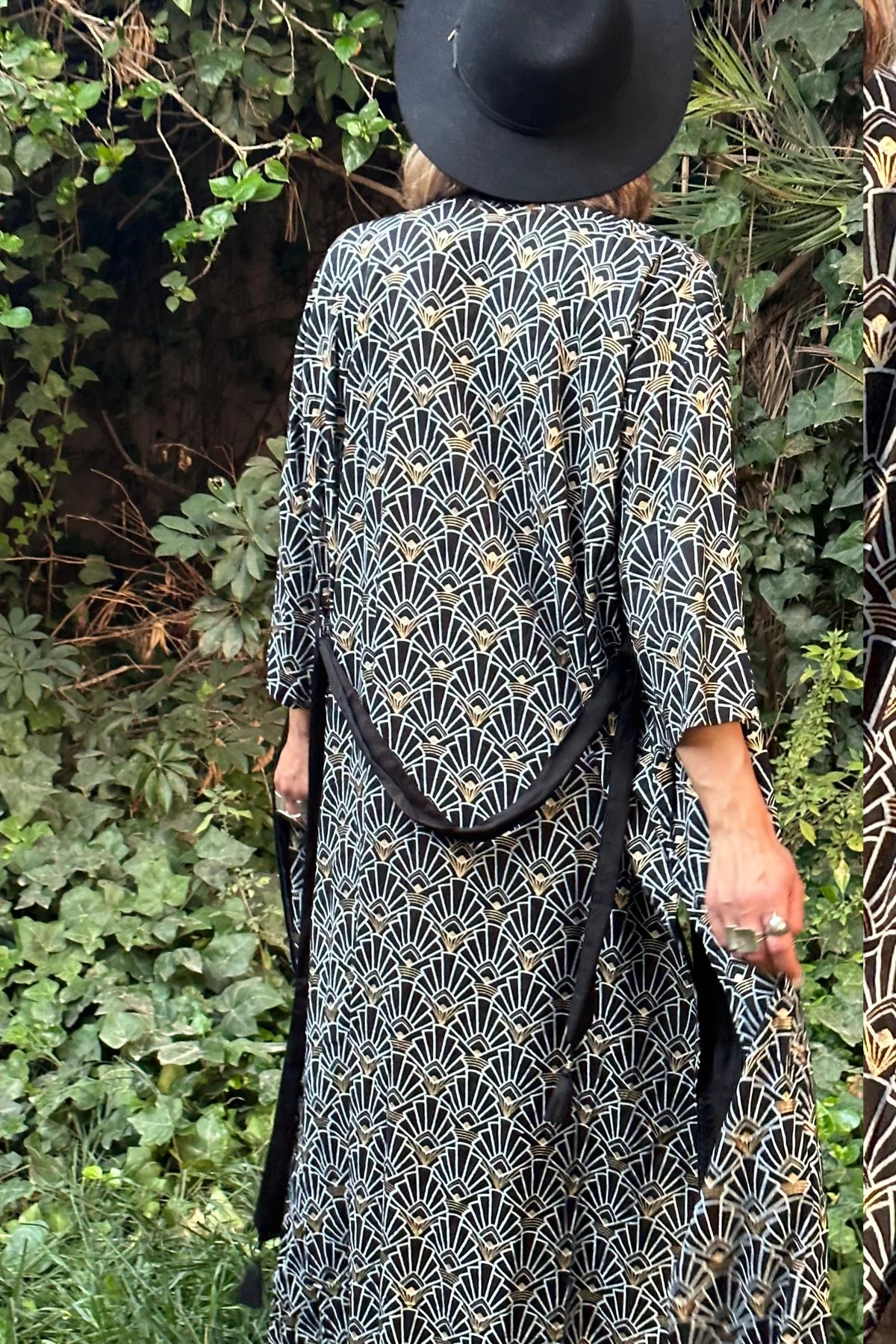 BOHO KIMONO GOLD PRINT
