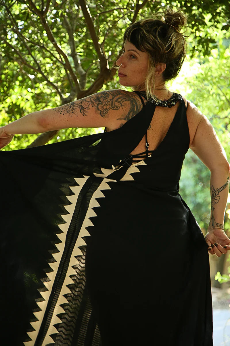 NINA Maxi Dress In Tribal print