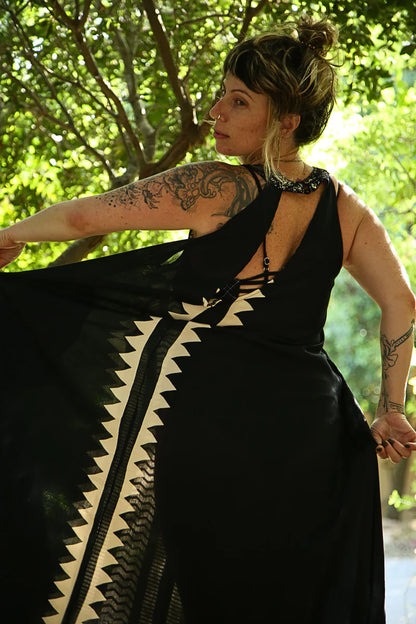 NINA Maxi Dress In Tribal print