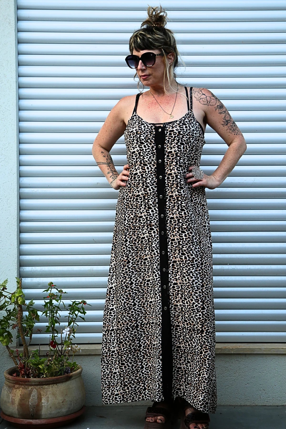 NIKA Maxi Dress In Leopard Print