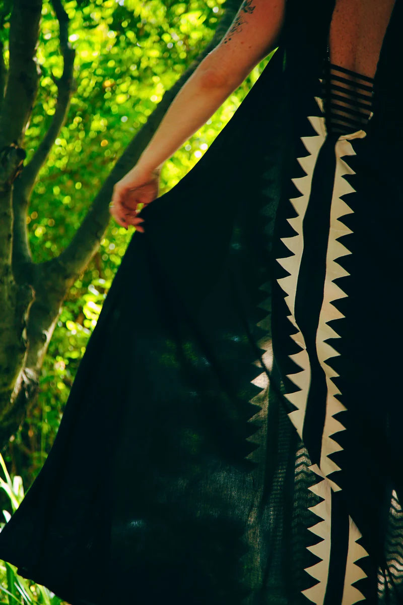 NINA Maxi Dress In Tribal print