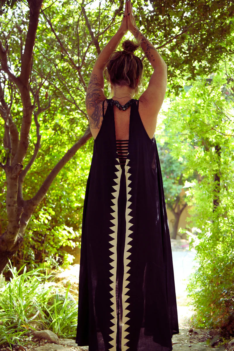 NINA Maxi Dress In Tribal print