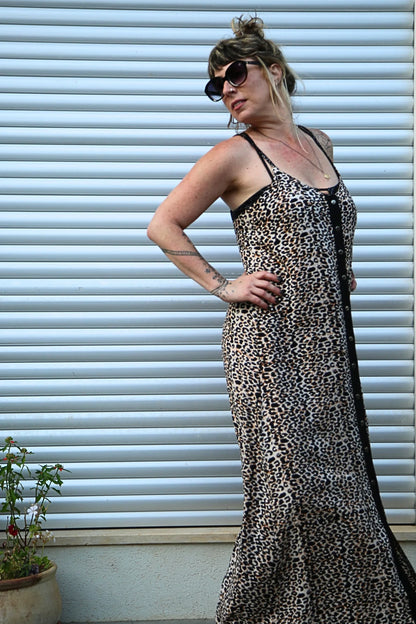 NIKA Maxi Dress In Leopard Print