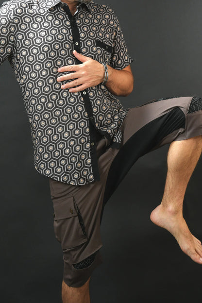 3/4 TAZER Pants In Brown