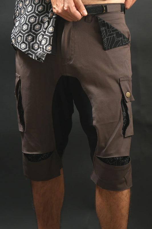 3/4 TAZER Pants In Brown