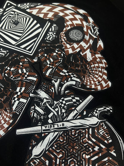VIBE LAB  T-Shirt In Black
