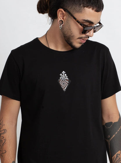 VIBE LAB  T-Shirt In Black