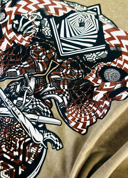 VIBE LAB  T-Shirt In Wash Stone