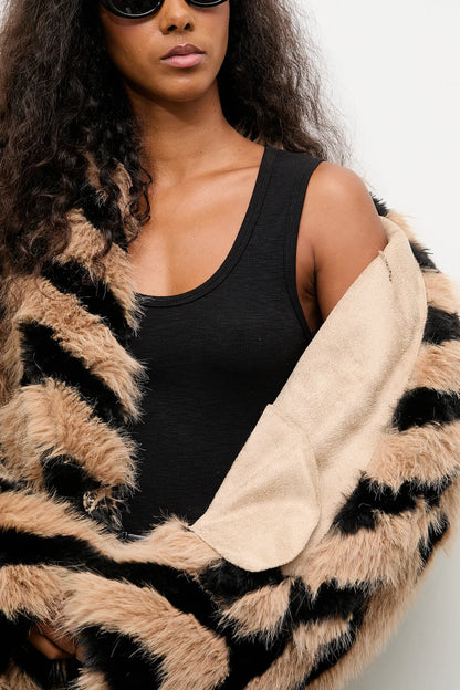 FEATHER TOUCH Faux Down Jacket