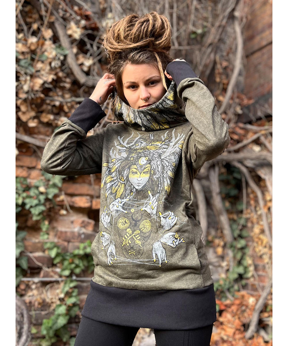 BANSHEE WOMAN Hood In Wash Grey