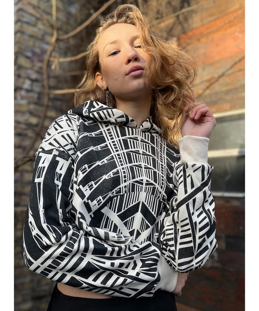 METROPOLIS Crop Top In Off-White