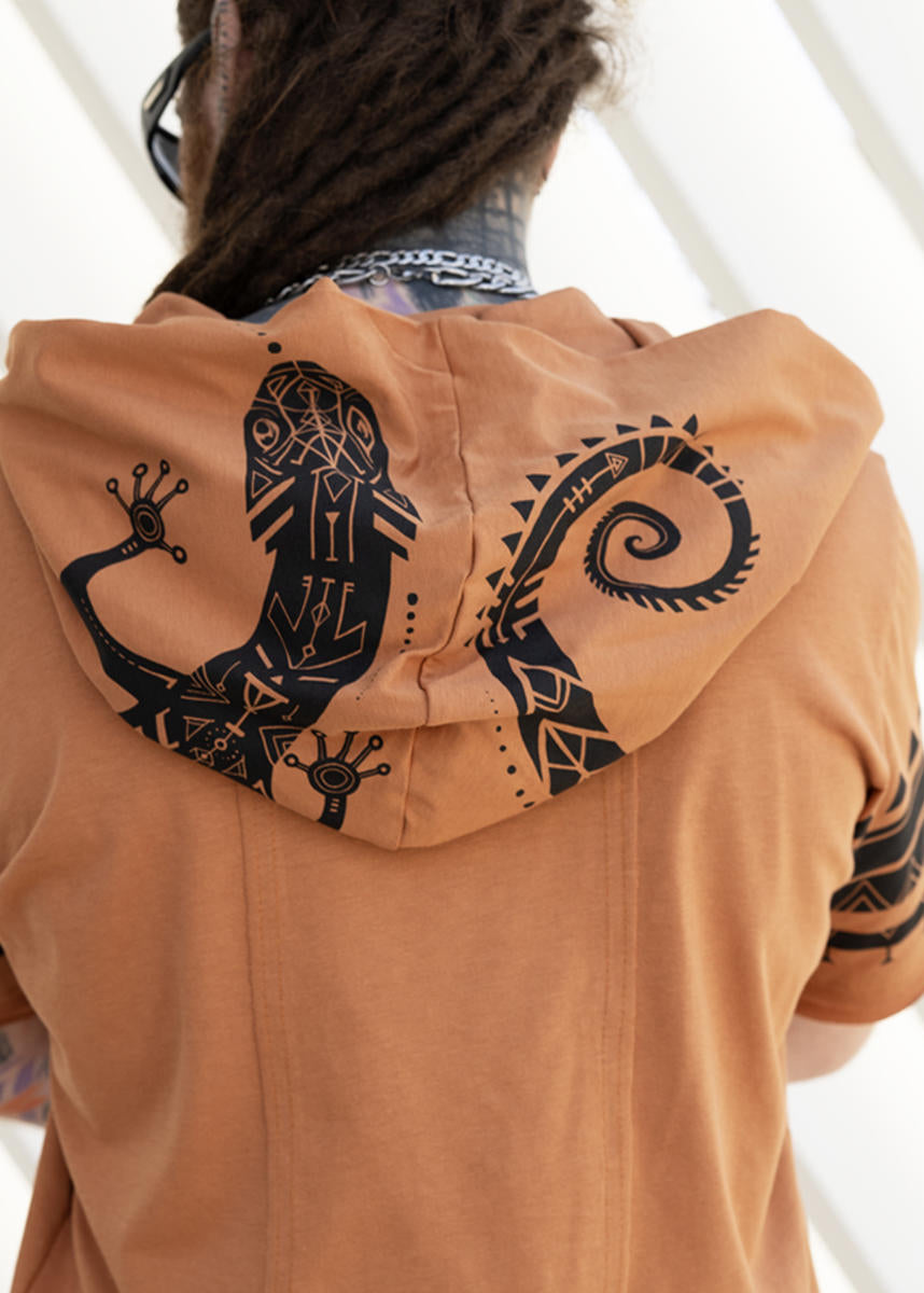 ZIKIT Hooded T-Shirt In Hamra