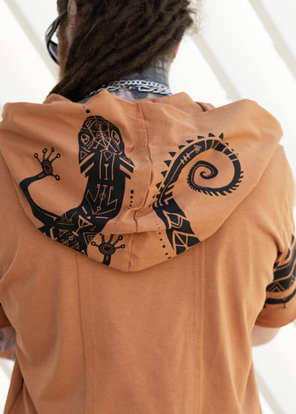 ZIKIT Hooded T-Shirt In Hamra