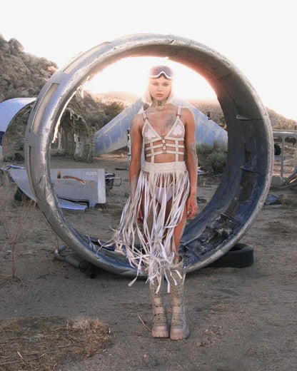 COMBAT KNEE HIGH BOOTS - LIGHT KHAKI