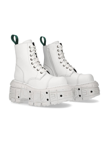 METALLIC COLLECTION BOOTS - WHITE