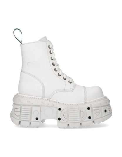 METALLIC COLLECTION BOOTS - WHITE