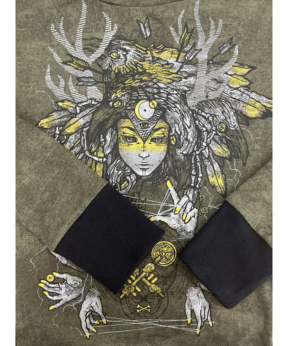BANSHEE WOMAN Hood In Wash Grey