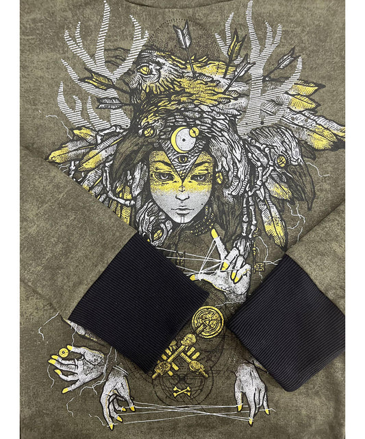 BANSHEE WOMAN Hood In Wash Grey