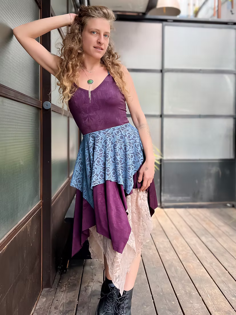 RAINBOW Dress – Deep Purple Magic