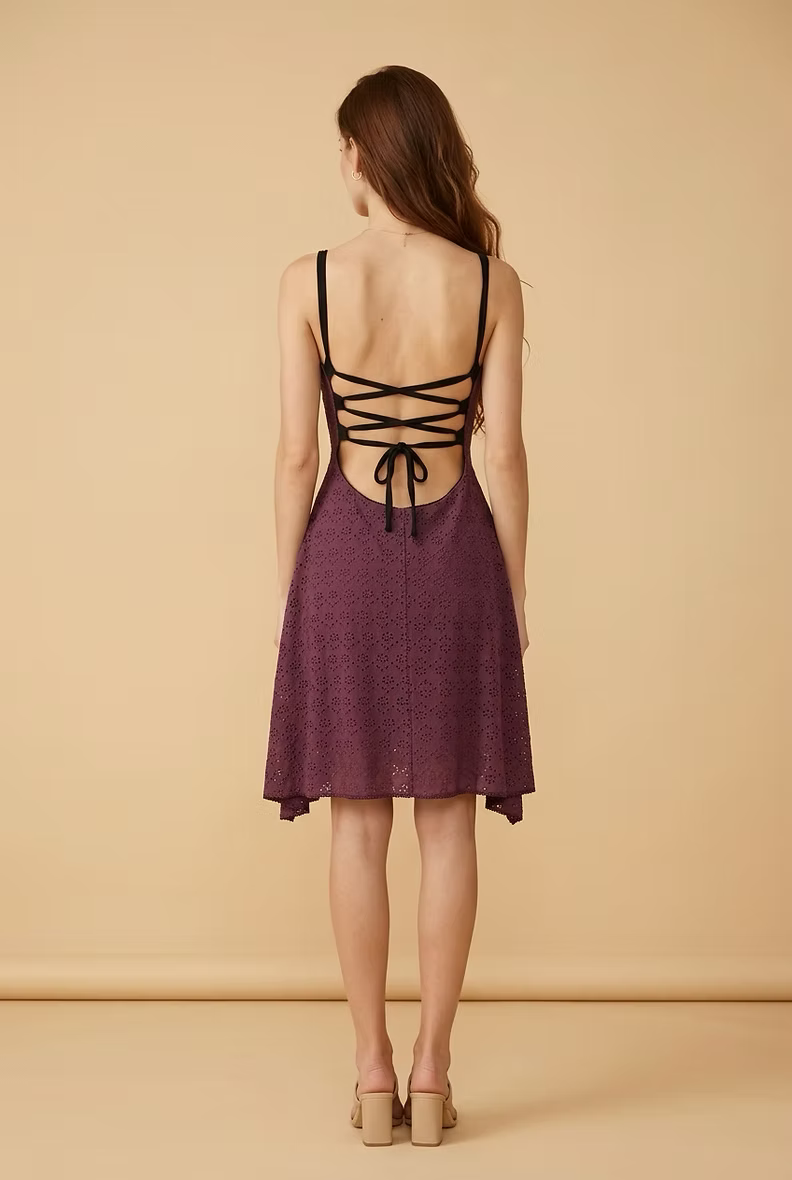 MAGIC Purple-Pink Lace Dress