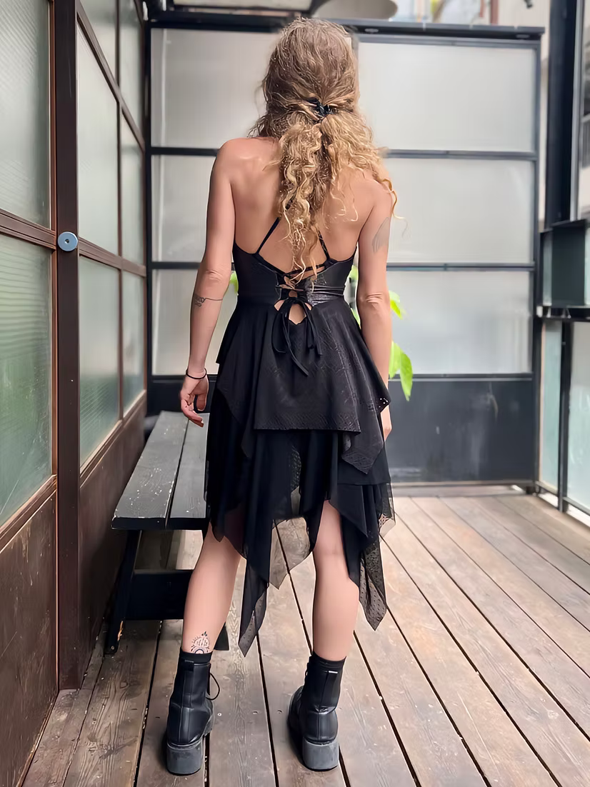 DARK LOVE Dress – Matte Black