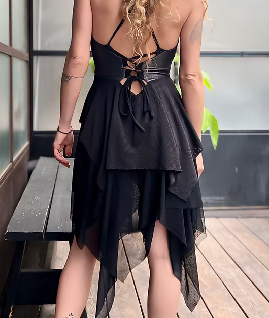 DARK LOVE Dress – Matte Black