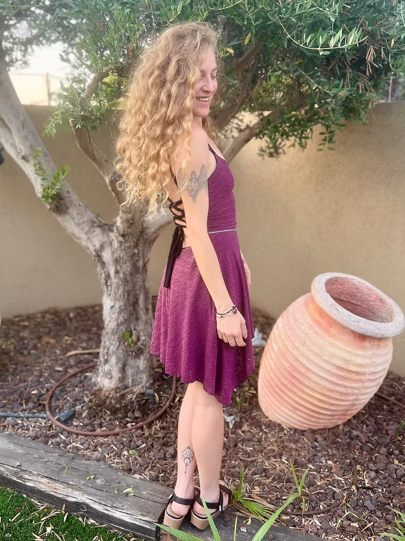 MAGIC Purple-Pink Lace Dress