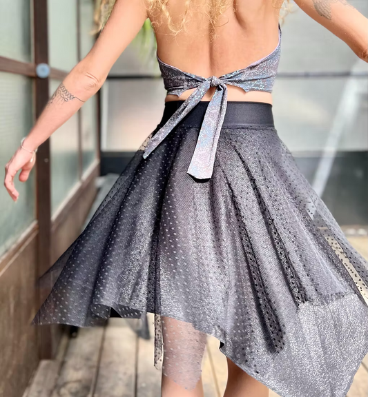 MOON Skirt – Black Dots