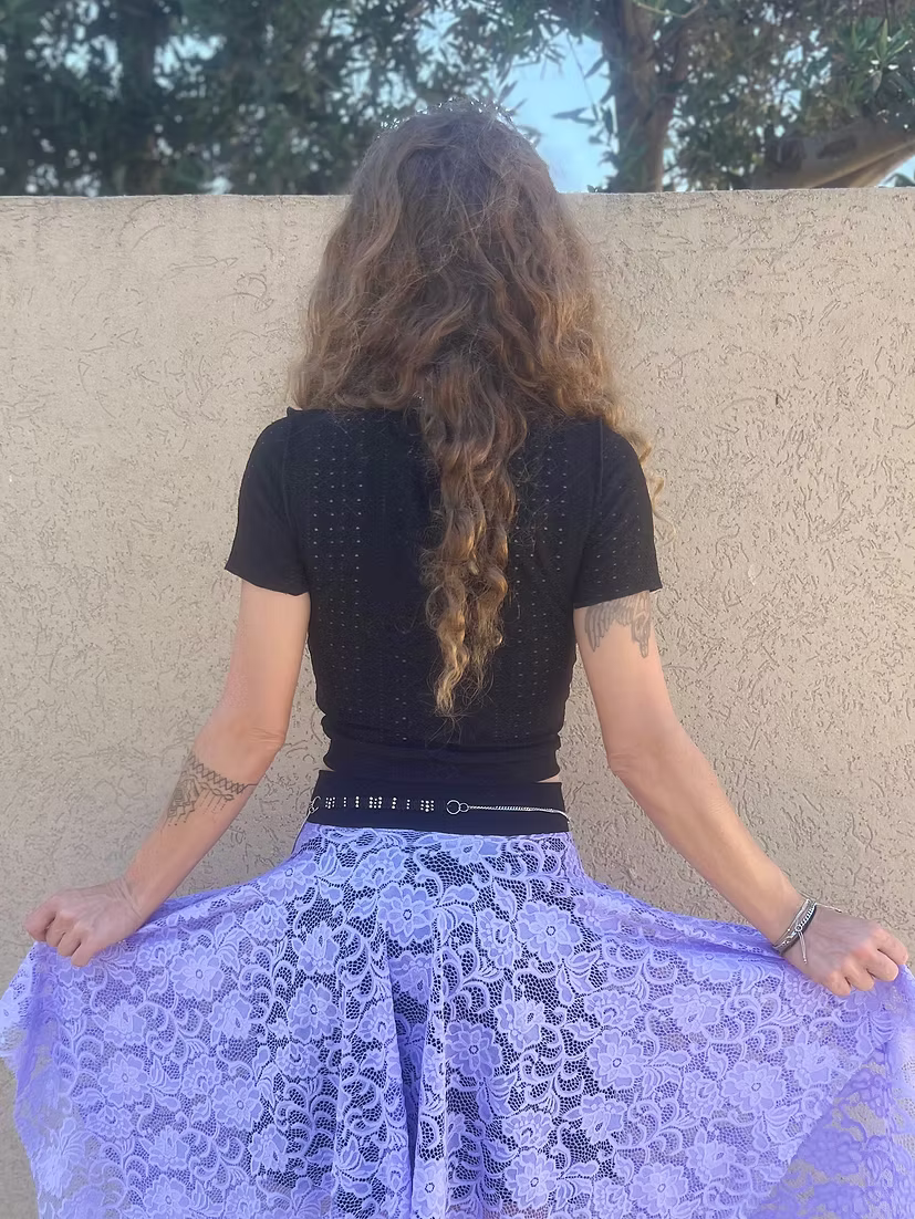 Whisper Lace Top – Tribal Black