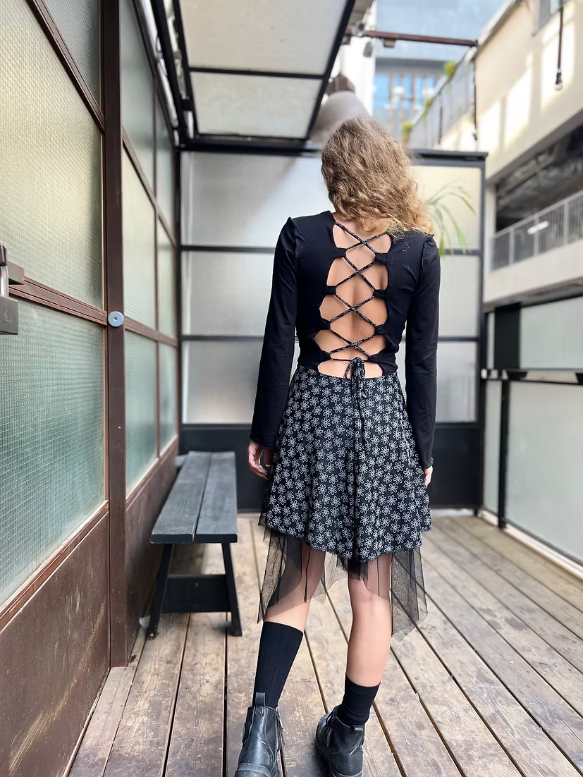 DANI Winter Dress – White Flowers