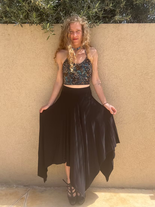 FAIRY Long Skirt – Black Flow Edition