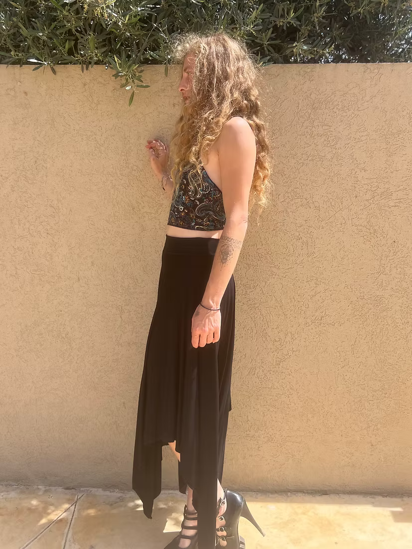 FAIRY Long Skirt – Black Flow Edition