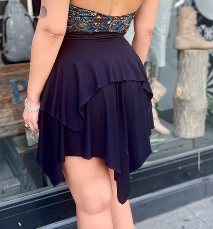 DARK FAIRY Mini Skirt – Black