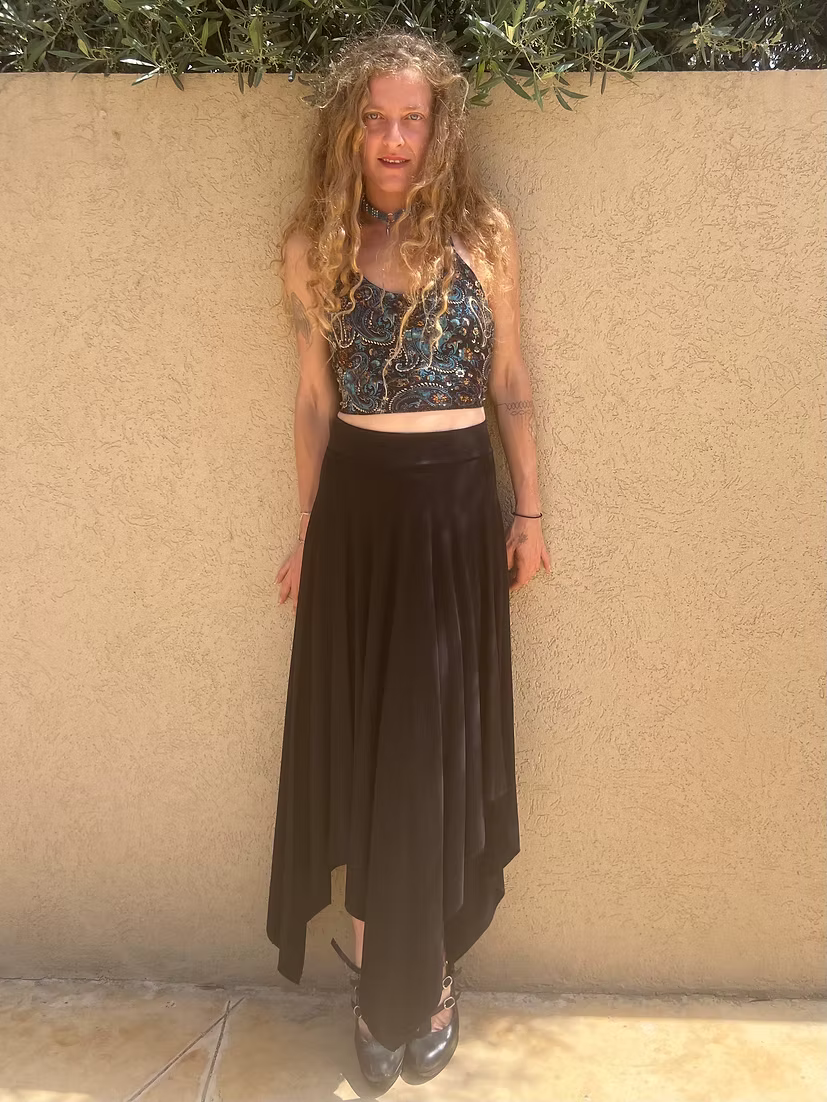 FAIRY Long Skirt – Black Flow Edition