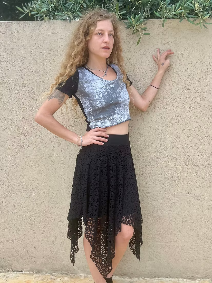 Dream Skirt – Black Lace Magic in Motion