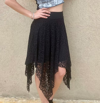 Dream Skirt – Black Lace Magic in Motion