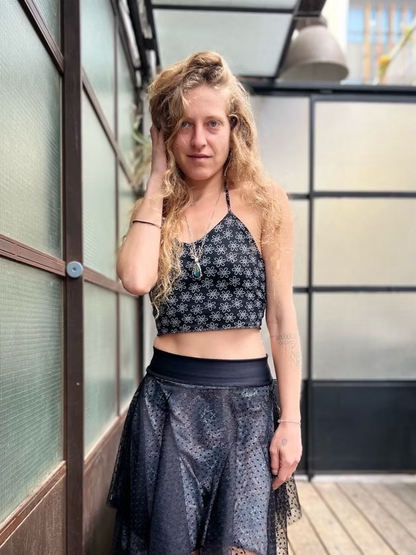 FAIRY Reversible Top – White Flowers