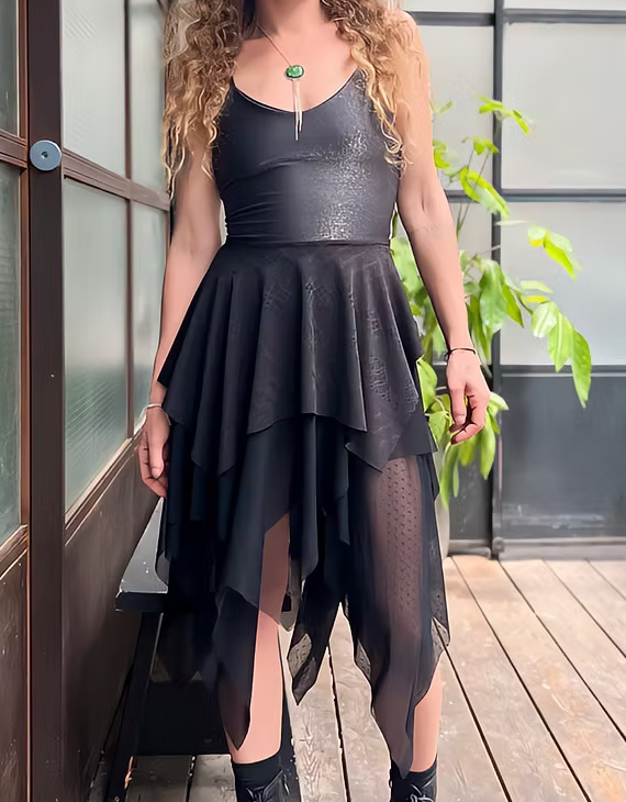 DARK LOVE Dress – Matte Black
